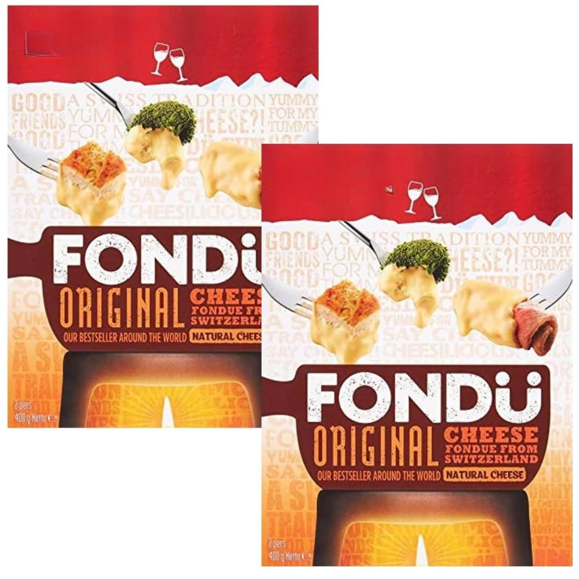 Fondue Bundle with Emmi Cheese Original 400g (2 Pack)