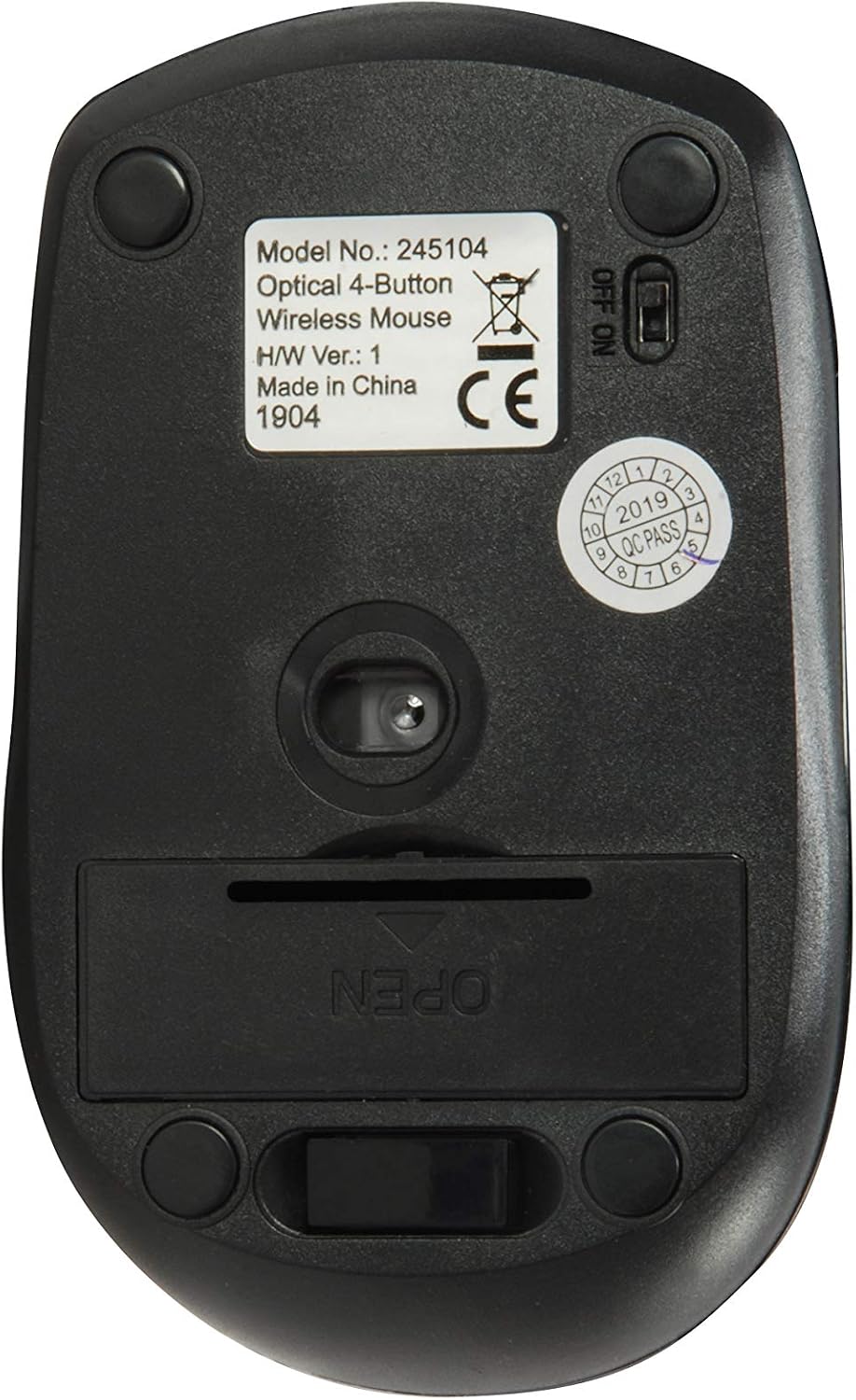 Equip Wireless Travel Optical Mouse - Black - Image 5