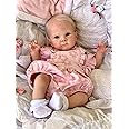 Zero Pam Lifelike Reborn Baby Dolls Girl 18 inch Realistic Reborn Dolls Soft Silicone Full Body Anatomically Correct Baby Doll with Real Hair Real Life Preemie Baby Dolls with Accessories