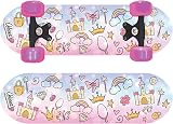 Ozbozz Princeses Skateboard 17 Inch Deck Flashing Wheels Princess Design view 1