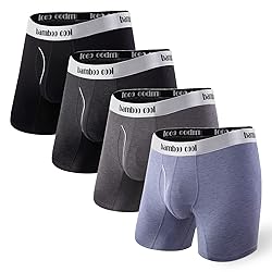 BAMBOO COOL Men's Underwear Boxer Briefs Soft