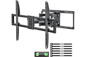 monTEK Heavy-Duty Full Motion TV Wall Mount Bracket for 50–100″ TVs up to 200 lbs – 4X Load Tested, Dual Arm Extension to 25.1″, Tool-Free Tilt/Swivel/Level, Max VESA 900×600, Fits 12/16/18/24" Studs