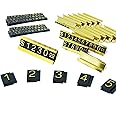 SunnyZoo Price Tag Adjustable Counter Stand Label Metal Sale Price Display Stand 16 Sets (Gold)