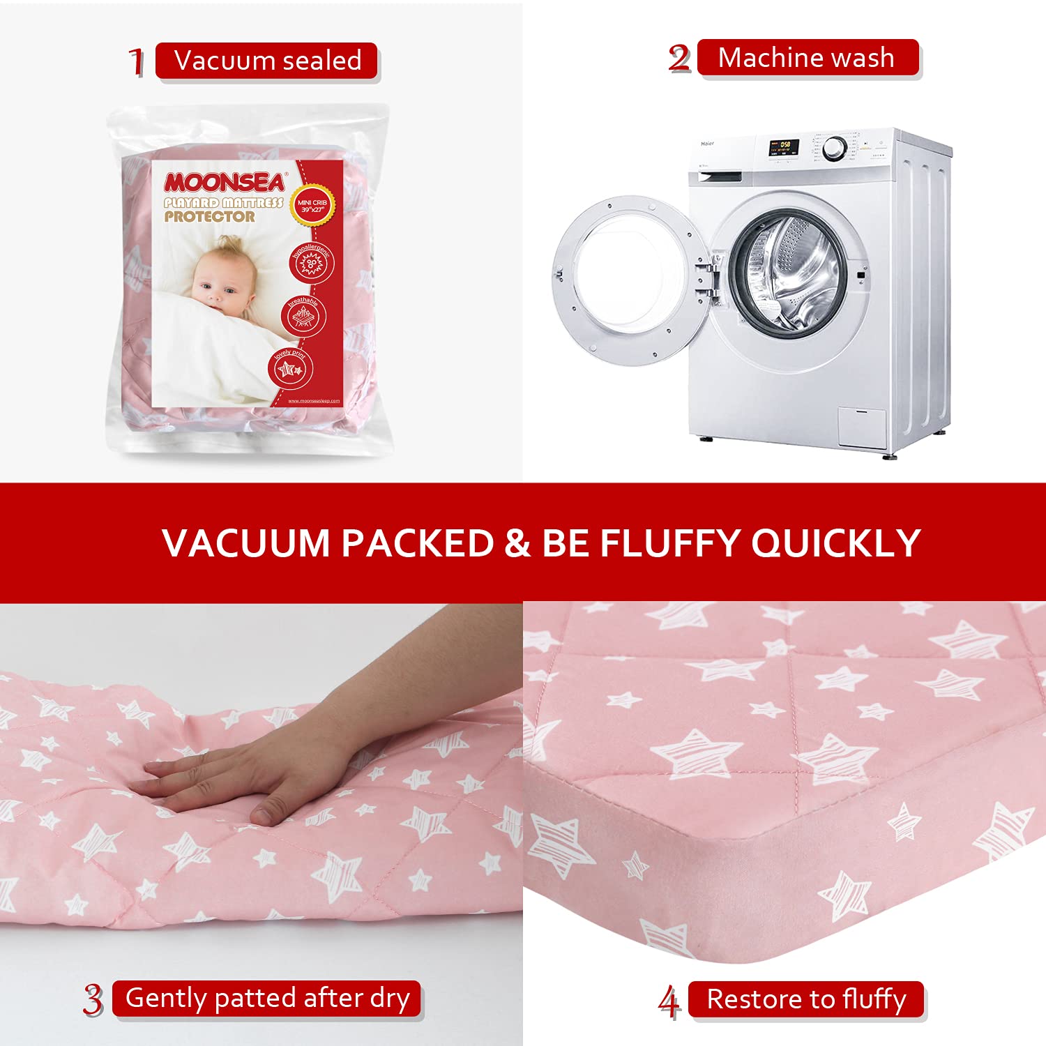 Pack and Play Sheets Fitted, Breathable Thick Playard Lovely Print Cover 39