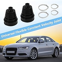 ACROPIX 2pcs CV Joint Boot with 4 Stainless Steel