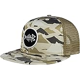 BASSDASH Flat Brim Trucker Cap Adjustable Snapback Hat Mesh Back for Men Women