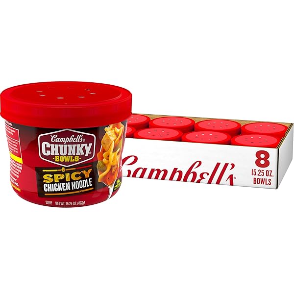 CAMPBELL’S CHUNKY SOUP, SPICY CHICKEN NOODLE SOUP, 15.25 OZ