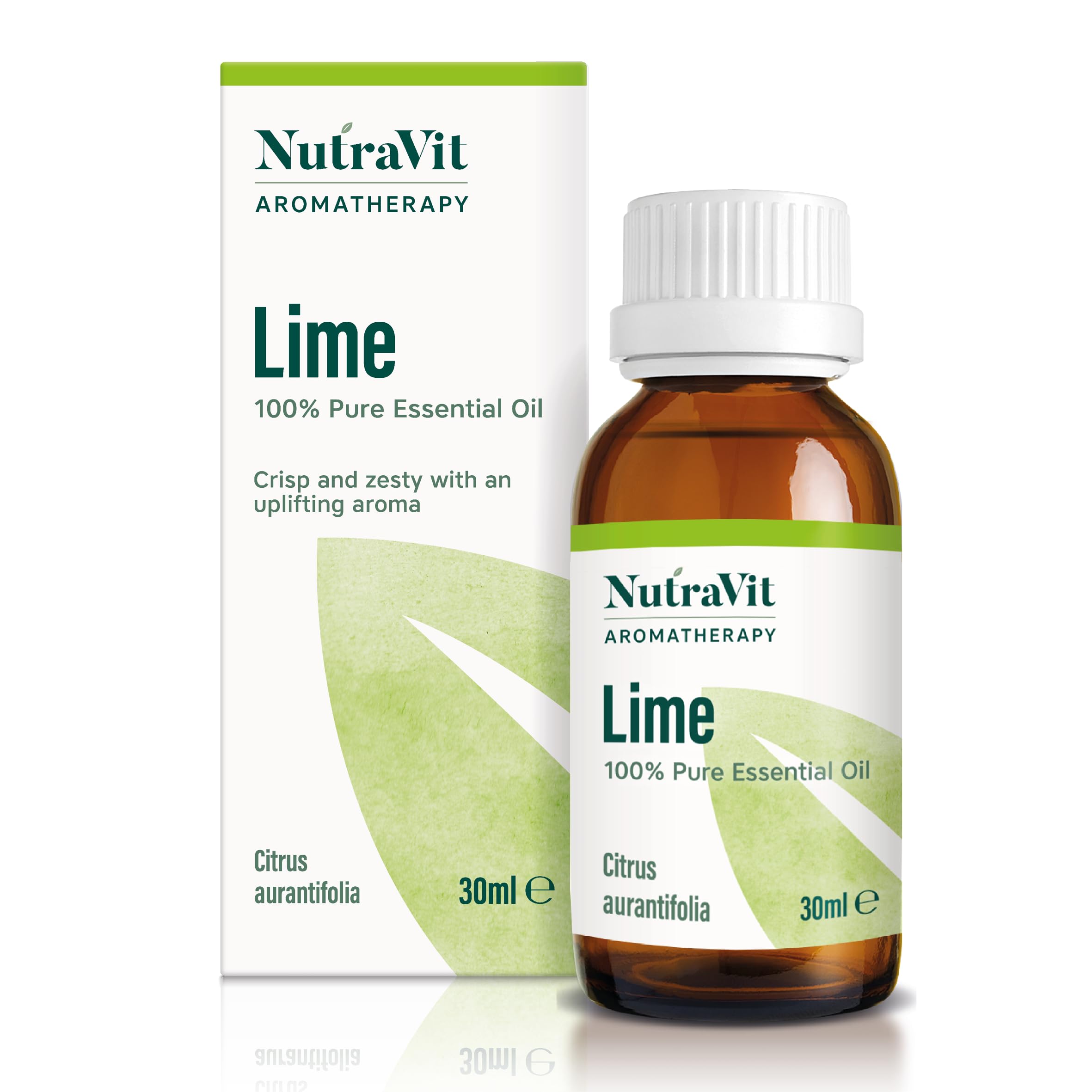 NutraVit - Mexican Lime Oil | 100% Pure Essential Oil - 30ml - Theraputic Grade Aromatherapy Oil - Diffuser, Humidifier |for Oily Skin, Uplifting Moods & Boost Concentration