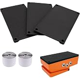 Bottom Plate with Hook &amp; Loop Tape for Boss Compact Guitar Effects Pedal | 3 Plates+78-in Tape | Protective Cover for Boss Pedals | Secure Mounting to Pedalboards | 2 Options: Screw-On &amp; Tape-On