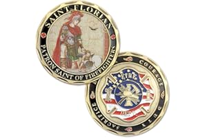 AtSKnSK Saint Florian Volunteer Firefighters Prayer Challenge Coin