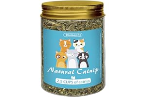 Neibaphe Catnip, Selected Natural Catnip Leaves, Makes Cat Crazy(2.5CUP)