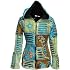 Veste Hoodie Hippie Fleece Patchwork Multicolore - Fait Main Népal | Neuf Avec étiquettes