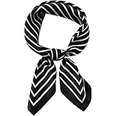 WUZININGLE 100% Mulberry Silk Neck Scarf 21''x21'' Small Square Hair Scarf for Women Men Lightweight Bandana Envelope Package