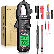 CAMWAY Clamp Meter,Digital Clamp Multimeter,TRMS 6000counts 600A ...