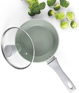 Salter Earth 3pc Saucepan Set Induction Ceramic Non-Stick PFAS-Free Green view 7