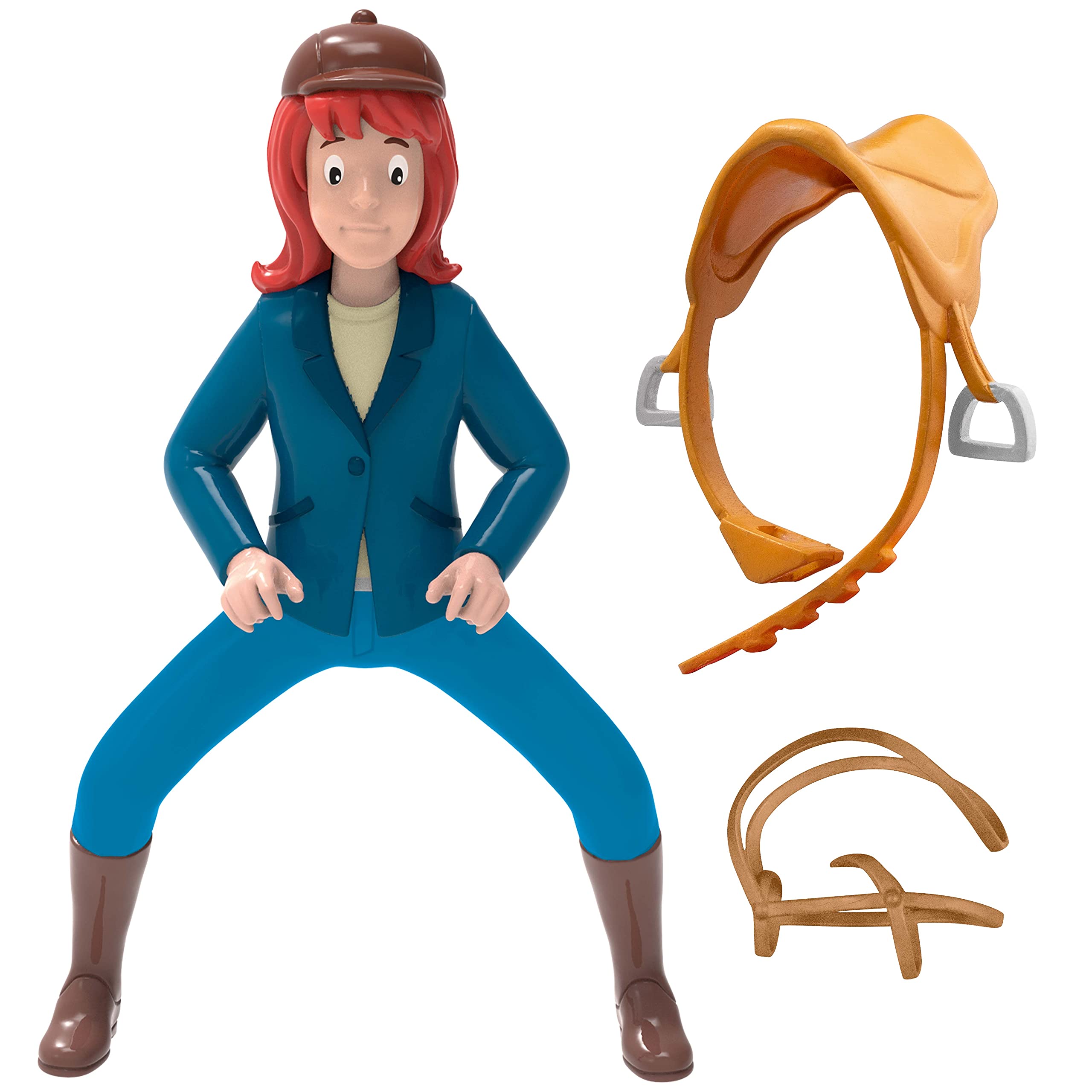 CRAZE Bibi and Tina Figures Riding Tina - Rider Toy Figure with Saddle & Zamzeug Horse Toy Girls & Boys from 3 Years 29954