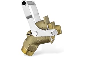 BISupply 2 Inch Drum Valve - Brass Gate Valve Drum Bung Valve Barrel Valve 2 Inch Bung Valve for 2000 SSU Viscous Liquid