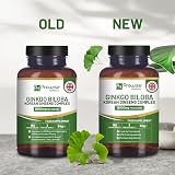 PH PROWISE Ginkgo Biloba Korean Ginseng Tablets 16000mg 180 Vegan UK view 2