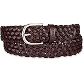 Levi's womens Fully Adjustable Casual Leather Braided Belt for Jeans and Dresses