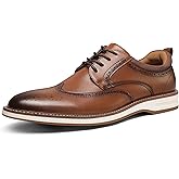 MERIDOS Men's Dress Shoes Business Formal Wingtip Casual Oxford Shoes