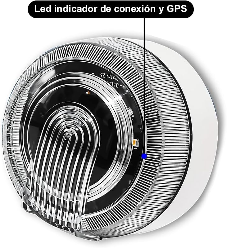 Baliza V16 Geolocalización DGT 3.0 | con 1 Indicador Led Conexíon | GPS | Homologada por DGT [SIM y Datos Pagados hasta 2038] Luz de emergencia de Segunda Generación