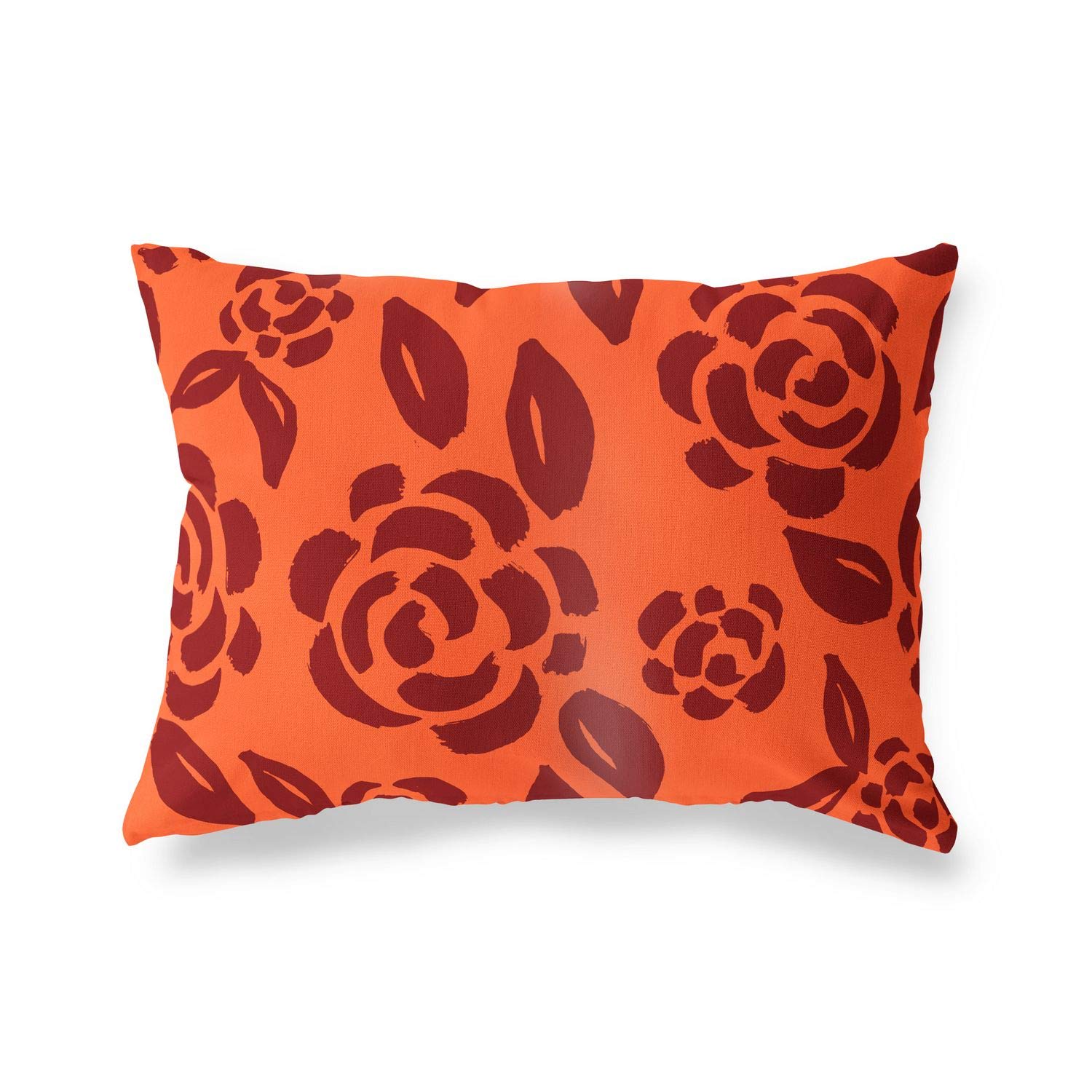 Bonamaison Decorative Cushion Cover Orange & Bordeux, Throw Pillow Covers, Home Decorative Pillowcases for Livingroom, Sofa, Bedroom, Size: 35x50 Cm - Designed and Manufactured in Turkey