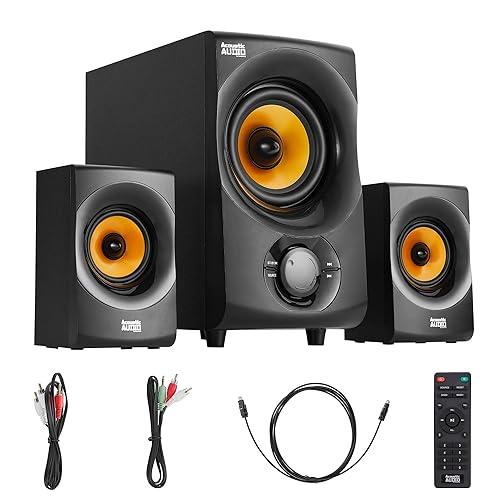 Acoustic Audio by Goldwood Bluetooth Speaker System Home  Theater Speaker System, Black (AA2170) in Oman Whizz Surround Sound  Systems