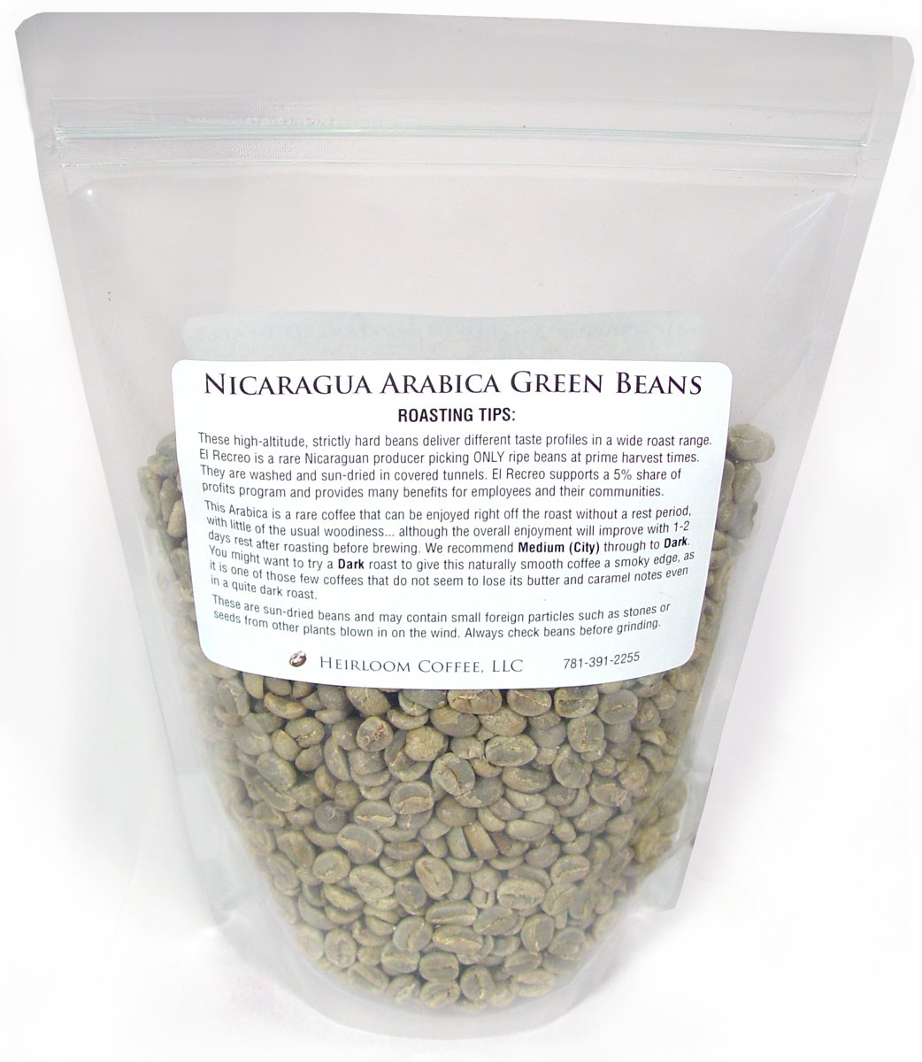 Nicaragua Arabica Unroasted Green Coffee Beans (1 LB) Buy Online in