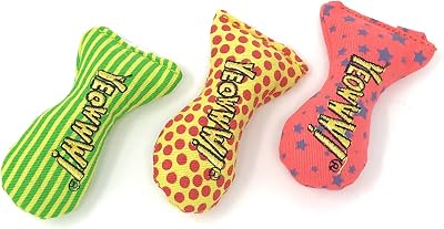 YEOWWW Organic Catnip Fish Stinkies Sardines Cat Toys Pack of 3 7.5cm