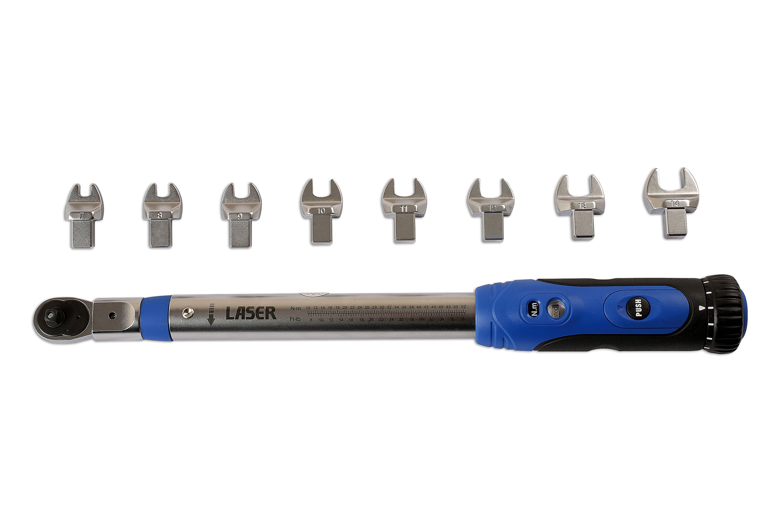 Laser 6167 Torque Wrench 1/4"D - 9 Heads