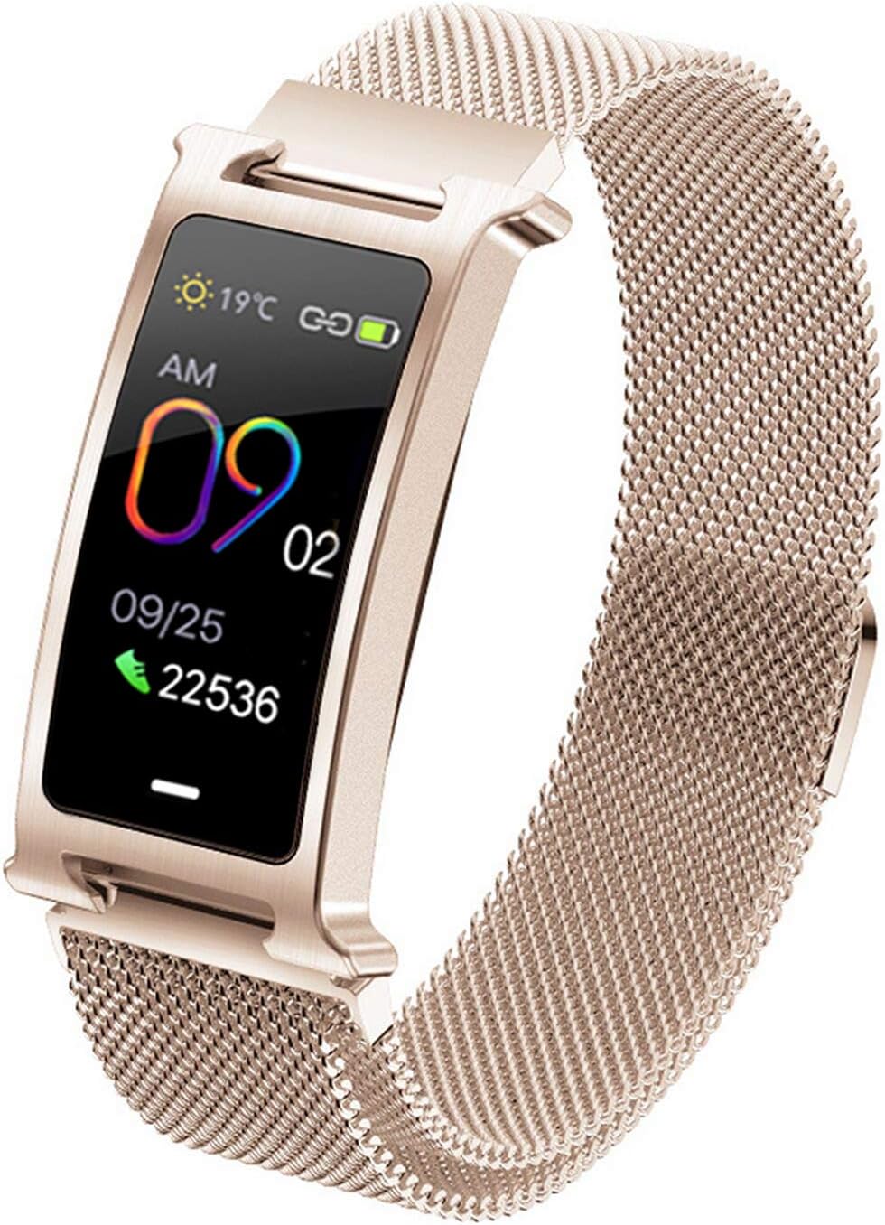 Veotopia Smart Watch Fitness Tracker - Blood Pressure Heart Rate Monitor Pedometer Waterproof Watch - Wristband Activity Tracker - Sports Bracelet Bluetooth