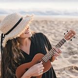Dripex 23 Inch Concert Ukulele Natural Wood with Beginners Kit view 2