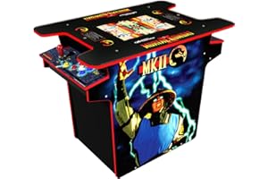 Arcade1Up Mortal Kombat Head-to-Head Arcade Machine, 2 Player Cocktail Style Cabinet for Home - 9 Classic Games