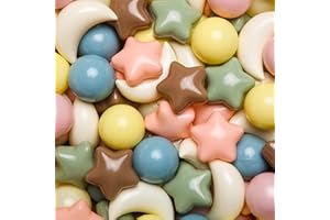 GOGOSO Ball Pit Balls Stars Moons Balls for Toddlers - Soft and Gentle Balls for Sensory Play and Exploration at Home or Ourdoor, Birthday Party Decoration