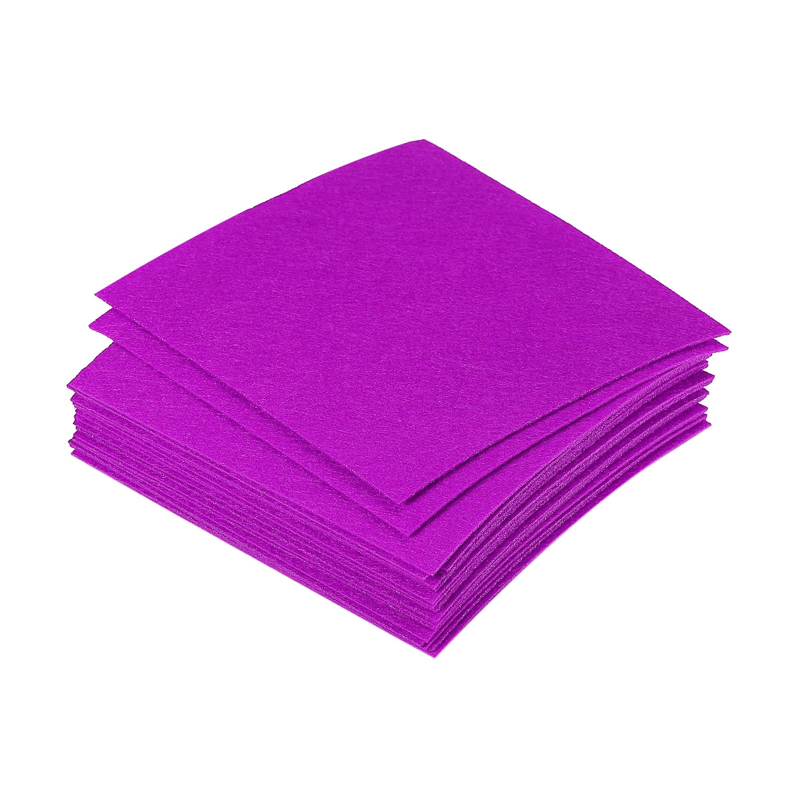 PATIKIL Soft Felt Sheets Fabric Craft Sheets Purple 4 Inch x 4 Inch for DIY Hobby Decorate Pack of 18