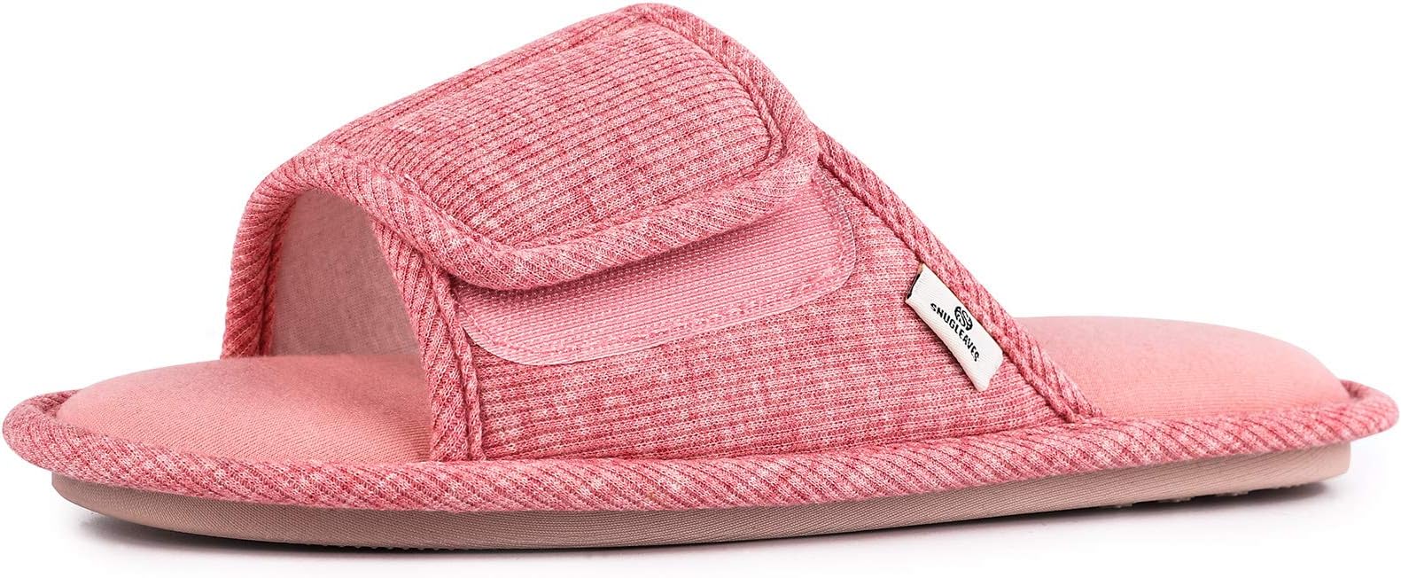 Women's Adjustable Memory Foam Slipper with Breathable Jersey Lining