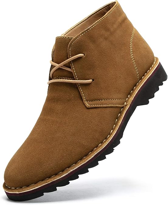 Men's Suede Leather Chukka Boot Lace Up Casual Shoes Buy Online at