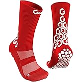 SENDA Gravity Pro Grip Socks with Non-Slip Technology, Soccer, Running, Basketball, Unisex, Crew Length