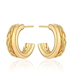 Dremmy Studios Gold Hoops Earrings 14K Gold Filled