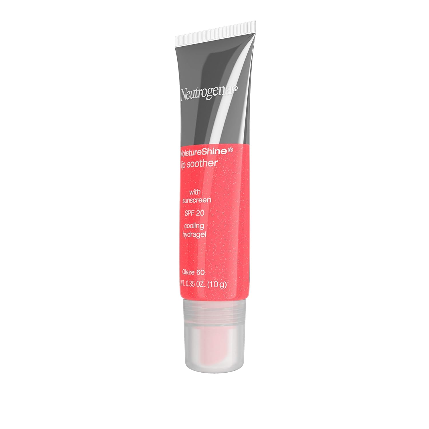 Neutrogena MoistureShine Lip Soother Gloss with SPF 20 Sun Protection, High Gloss Tinted Lip Moisturizer with Hydrating Glycerin and Soothing Cucumber for Dry Lips, Glaze 60, .35 oz : Lip Balms And Moisturizers : Beauty