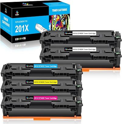 LeciRoba 5PK 201X CF400X Toner for HP M252dw M277dw MFP M274n M252n