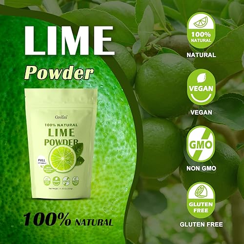 Grelim Lime Powder Oz, Freeze Dried Lime Juice Powder, Filler Free,  Gluten-Free, Fresh Squeezed Limeade