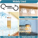 Mckanti Comkrivy 30 Pack Screw Hooks for Outdoor String Lights Q-Hanger Safety view 6