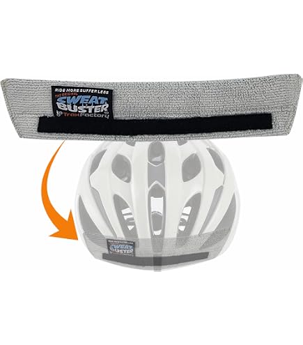 bike helmet bandacor Amazon.com: Sweat Buster Bike Helmet Sweatband – Stops Sweat Dripping,  Keeps You Cooler, Premium Comfort, Simple Helmet Integration & Quick  Removal for Washing. Mountain Biking, Road Biking or Any Cycling. 2 Pack :