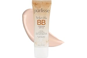 pūrlisse Perfect Glow BB Cream SPF 30: Clean & Cruelty-Free, Medium Flawless Coverage, Hydrates with Jasmine | Fair 1.4oz