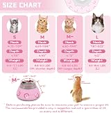 Supet Cat Cone Collar Soft Recovery Collar Pink M Adjustable Nip Stop Licking view 2