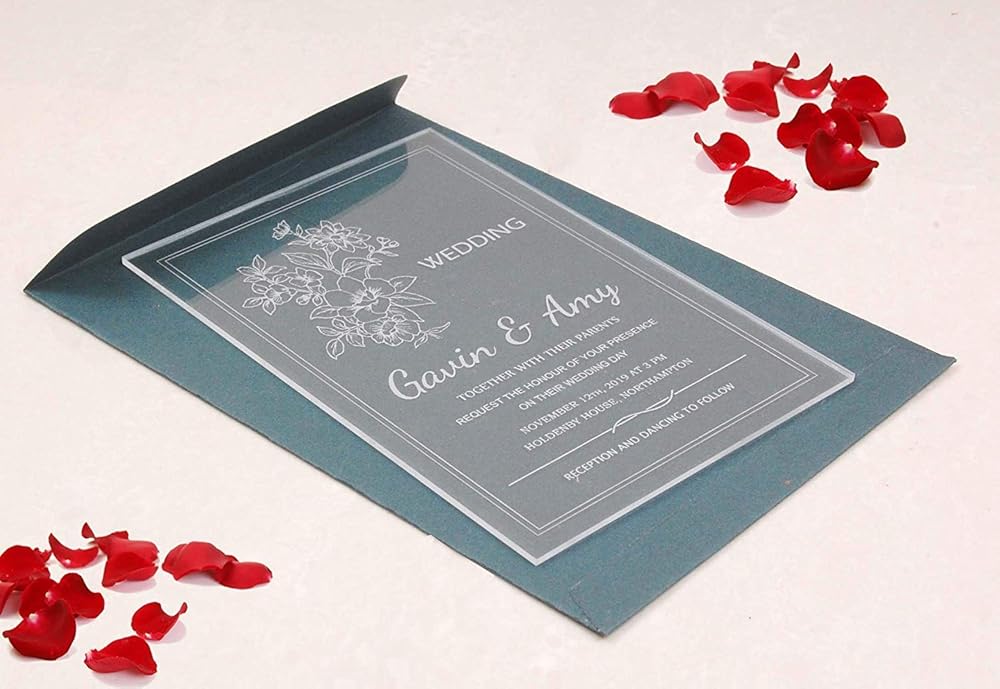 Acrylic Invitations for Weddings Acrylic Invitations for Quinceanera