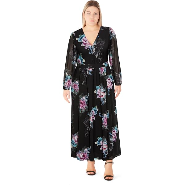 City Chic Women's Plus Size Maxi Dress-Fleetwood, Deep Blue, 12 at Amazon  Women's Clothing store