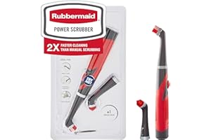 Rubbermaid Reveal Power Scrubber with Multi-Purpose & Grout Head, Cordless Electric Battery Powered Scrub Brush, Water Resist
