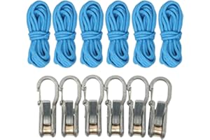 IEUDNS Rope Tensioner Paracord Adjuster Release Adjustment Practical Tarps Portable Easy and Secure Tying Tie Down Tool, 6 Ro